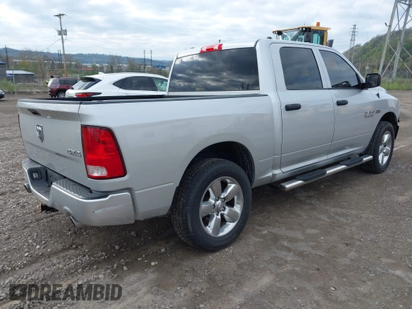 2017 Ram 1500 Express with VIN 1C6RR7KTXHS726128, listed as a IAAI auction lot 42077301 with 92,565 mi miles and . Bid and sale history available at DreamBid. Image 4.