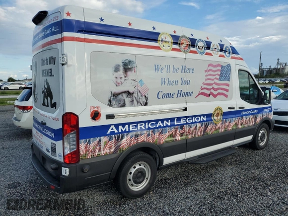 2019 Ford Transit Passenger XL with VIN 1FBAX2XM5KKB04435, listed as a Copart auction lot 43841485 with 8,995 mi miles and Non Repairable. Bid and sale history available at carsss.com. Image 3.