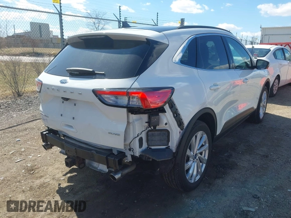2022 Ford Escape Titanium with VIN 1FMCU9J93NUA99685, listed as a IAAI auction lot 41867437 with 36,987 mi miles and . Bid and sale history available at DreamBid. Image 4.