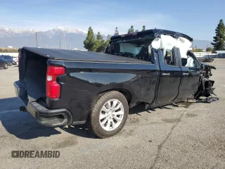 2021 Chevrolet Silverado 1500 Custom with VIN 1GCRWBEH2MZ192006, listed as a Copart auction lot 45451075 with Not Provided miles and Salvage Title. Bid and sale history available at DreamBid. Image 3.