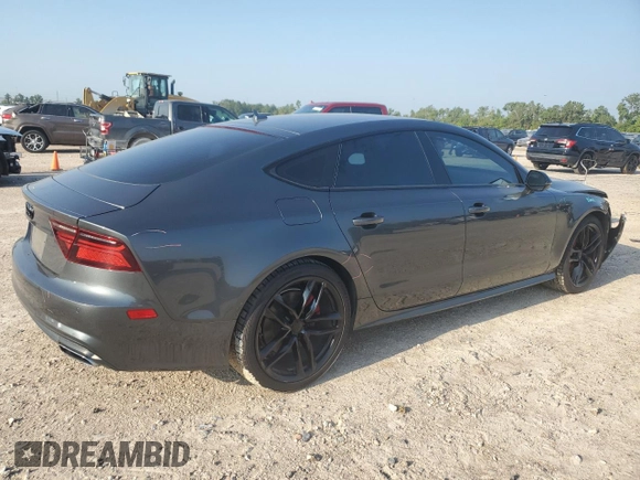 2017 Audi A7 Premium Plus with VIN WAUW3AFC9HN063540, listed as a Copart auction lot 65662994 with 53,132 mi miles and Salvage Title. Bid and sale history available at carsss.com. Image 3.
