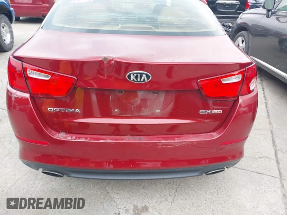 2014 Kia Optima EX z VIN 5XXGN4A71EG284280, wystawiony jako IAAI lot #42278795 z przebiegiem 179 200 mil mil oraz . Historia ofert i sprzedaży dostępna na DreamBid. Obrazek 6.