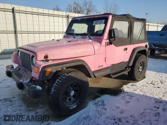 1997 Jeep Wrangler Sahara with VIN 1J4FY49S6VP505743, listed as a Copart auction lot 88931025 with 0 mi miles and Clean Title. Bid and sale history available at carsss.com. Image 1.