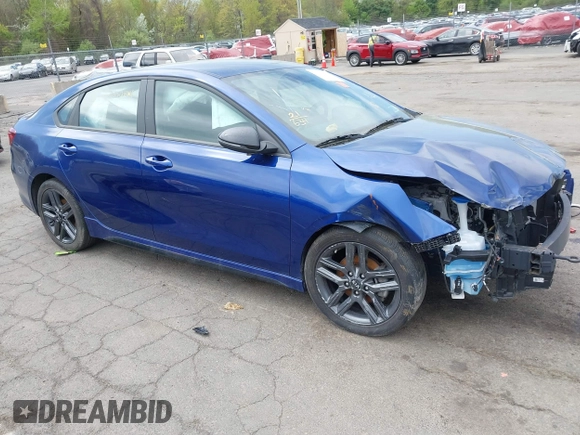 2021 Kia Forte GT-Line with VIN 3KPF34AD4ME423784, listed as a IAAI auction lot 42177423 with 17,174 mi miles and . Bid and sale history available at carsss.com. Image 1.