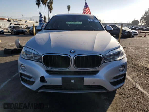 2016 BMW X6 sDrive35i with VIN 5UXKU0C59G0F93390, listed as a Copart auction lot 80156444 with 69,196 mi miles and Salvage Title. Bid and sale history available at carsss.com. Image 5.