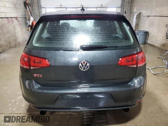 2015 Volkswagen Golf GTI Autobahn w/Performance Pkg with VIN 3VW447AU9FM087674, listed as a Copart auction lot 45460625 with 122,059 mi miles and Salvage Title. Bid and sale history available at carsss.com. Image 6.