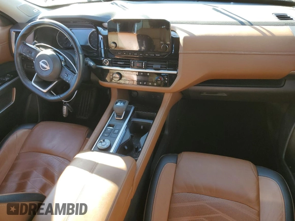 2022 Nissan Pathfinder Platinum with VIN 5N1DR3DK8NC269210, listed as a Copart auction lot 46353535 with 63,491 mi miles and Salvage title. Bid and sale history available at DreamBid. Image 8.