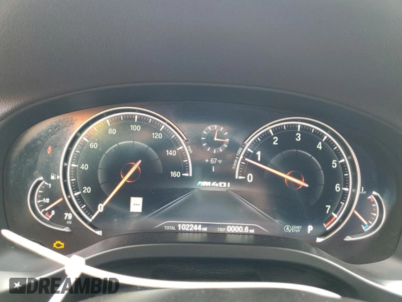 2019 BMW X4 M40i with VIN 5UXUJ5C55KLA93345, listed as a Copart auction lot 61192795 with 102,244 mi miles and Clean title. Bid and sale history available at DreamBid. Image 9.