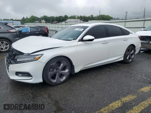 2018 Honda Accord Touring z VIN 1HGCV2F9XJA042690, wystawiony jako Copart lot #57122025 z przebiegiem 55 364 mil mil oraz Szkoda całkowita • Salvage title. Historia ofert i sprzedaży dostępna na DreamBid. Obrazek 1.