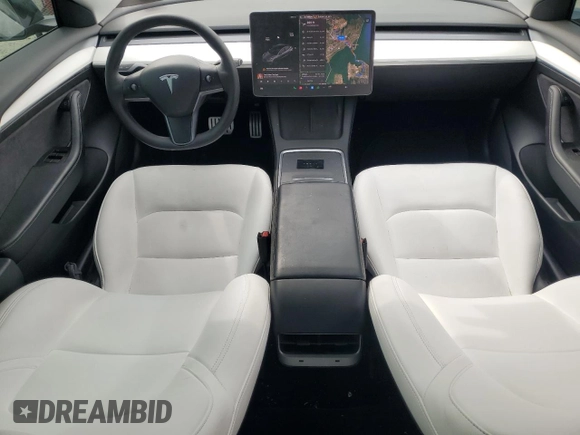 2021 Tesla Model 3 Performance with VIN 5YJ3E1EC5MF984986, listed as a Copart auction lot 52010205 with 48,012 mi miles and Salvage Title. Bid and sale history available at DreamBid. Image 8.