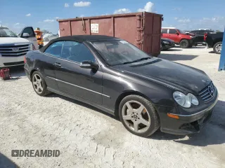 2005 Mercedes-Benz CLK 500 with VIN WDBTK75G65T049195, listed as a Copart auction lot 75549294 with Not Provided miles and Salvage Title. Bid and sale history available at DreamBid. Image 4.