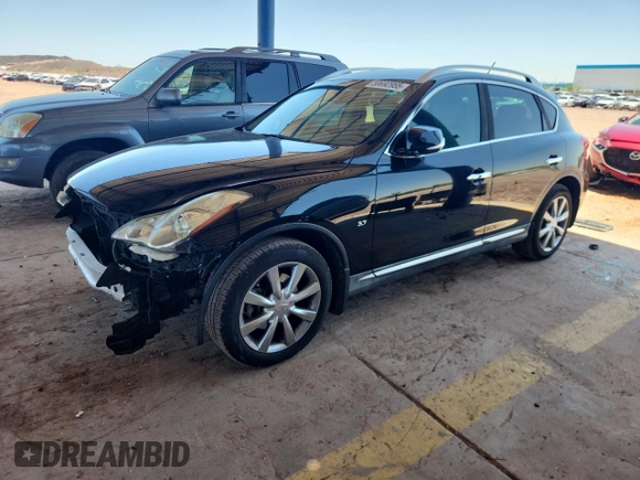 2017 Infiniti QX50 with VIN JN1BJ0RP0HM384262, listed as a Copart auction lot 59692955 with 101,846 mi miles and Salvage title. Bid and sale history available at DreamBid. Image 1.