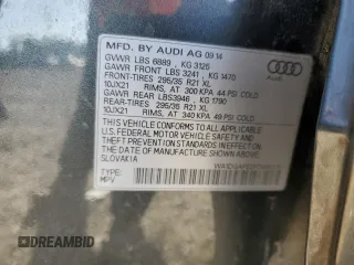 2015 Audi Q7 S line Prestige with VIN WA1DGAFE2FD008375, listed as a Copart auction lot 53289585 with 122,794 mi miles and Clean title. Bid and sale history available at DreamBid. Image 13.