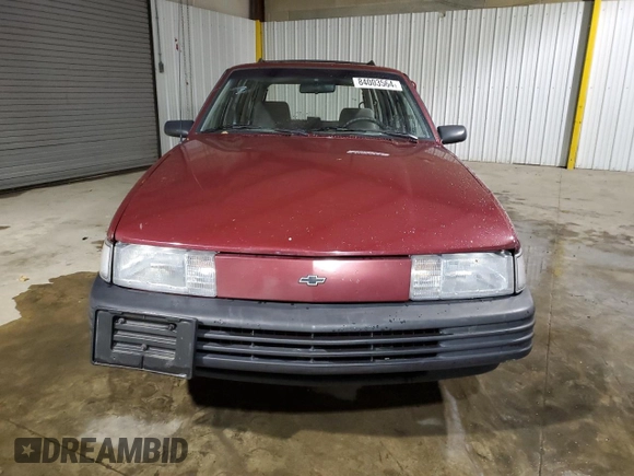 1993 Chevrolet Cavalier with VIN 1G1JC8442P7338095, listed as a Copart auction lot 84003564 with 60,536 mi miles and Salvage Title. Bid and sale history available at DreamBid. Image 5.