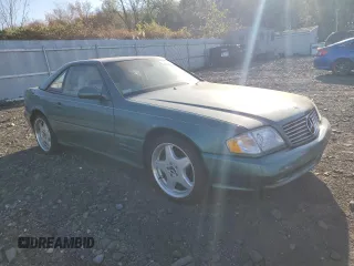 2002 Mercedes-Benz SL-Class with VIN WDBFA68F42F204673, listed as a Copart auction lot 79391964 with 0 mi miles and Salvage Title. Bid and sale history available at carsss.com. Image 4.
