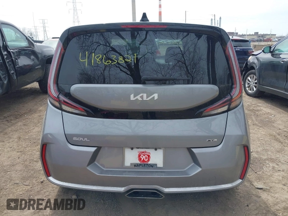 2024 Kia Soul GT-Line with VIN KNDJ53AU1R7900869, listed as a IAAI auction lot 41863821 with 14,619 mi miles and . Bid and sale history available at DreamBid. Image 17.