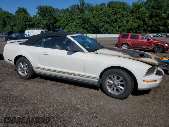 2005 Ford Mustang Deluxe with VIN 1ZVFT84N755194037, listed as a Copart auction lot 61485405 with Not provided miles and Salvage title. Bid and sale history available at DreamBid. Image 4.