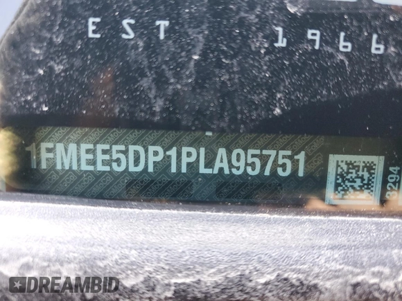 2023 Ford Bronco with VIN 1FMEE5DP1PLA95751, listed as a Copart auction lot 52571225 with Not provided miles and Salvage title. Bid and sale history available at DreamBid. Image 13.