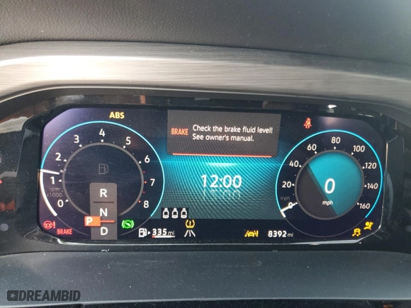 2024 Volkswagen Atlas Cross Sport 2.0T SE w/Technology with VIN 1V2HE2CA4RC255720, listed as a Copart auction lot 52382195 with 8,392 mi miles and Salvage Title. Bid and sale history available at carsss.com. Image 9.