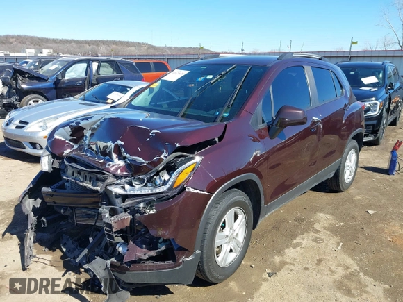 2021 Chevrolet Trax LT with VIN KL7CJPSM1MB360646, listed as a IAAI auction lot 41629430 with 84,854 mi miles. Bid and sale history available at carsss.com. Image 18.