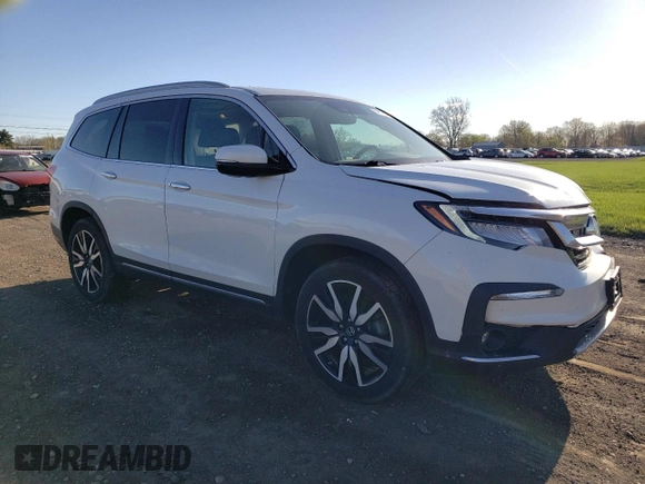 2021 Honda Pilot Elite with VIN 5FNYF6H05MB004870, listed as a Copart auction lot 54119115 with 99,491 mi miles and Salvage title. Bid and sale history available at DreamBid. Image 4.