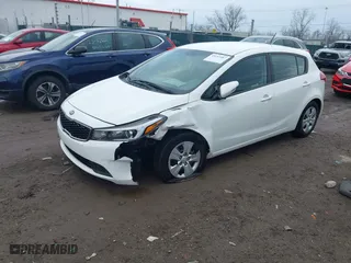 2018 Kia Forte5 LX with VIN KNAFK5A81J5773163, listed as a IAAI auction lot 41657487 with NaN miles. Bid and sale history available at carsss.com. Image 17.