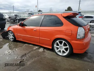 1996 Honda Civic CX with VIN 2HGEJ6329TH119752, listed as a Copart auction lot 45760035 with 191,895 mi miles and Salvage Title. Bid and sale history available at carsss.com. Image 2.