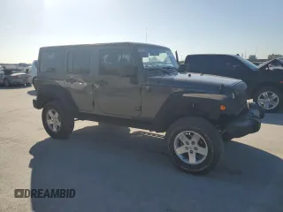 2018 Jeep Wrangler Unlimited Sport with VIN 1C4BJWDG4JL911688, listed as a Copart auction lot 64243545 with 66,718 mi miles and Salvage title. Bid and sale history available at DreamBid. Image 4.