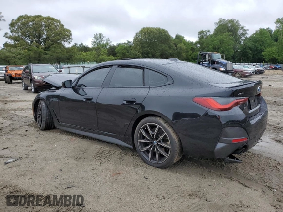 2023 BMW 4 Series 430i xDrive with VIN WBA73AV02PFN92266, listed as a Copart auction lot 57721715 with Not provided miles and Salvage title. Bid and sale history available at DreamBid. Image 2.