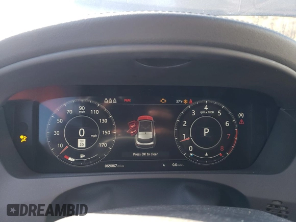 2020 Jaguar F-Pace 25t Prestige с VIN SADCK2FXXLA631526, выставлен на аукционе Copart как лот 46393265 с пробегом 69 067 миль миль и Списание • Salvage title. История ставок и продаж доступна на DreamBid. Изображение 9.