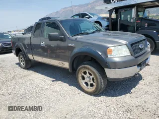 2005 Ford F-150 XLT with VIN 1FTPX14545FA18141, listed as a Copart auction lot 63351605 with 214,597 mi miles and Clean title. Bid and sale history available at DreamBid. Image 4.