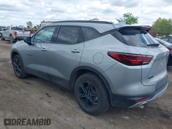 2024 Chevrolet Blazer LT with VIN 3GNKBCR48RS203810, listed as a IAAI auction lot 42341290 with 19,491 mi miles and . Bid and sale history available at DreamBid. Image 3.