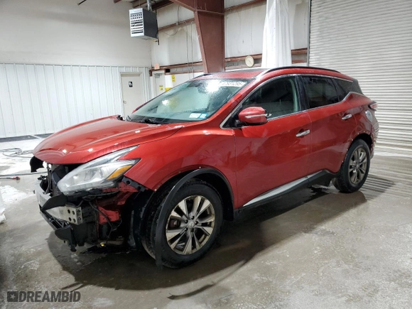 2015 Nissan Murano Platinum with VIN 5N1AZ2MH7FN209622, listed as a Copart auction lot 47931295 with 131,998 mi miles and Salvage Title. Bid and sale history available at carsss.com. Image 1.