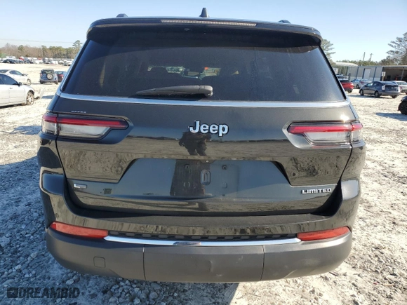2021 Jeep Grand Cherokee L Limited with VIN 1C4RJJBG0M8203949, listed as a Copart auction lot 43706245 with 0 mi miles and Salvage Title. Bid and sale history available at carsss.com. Image 6.