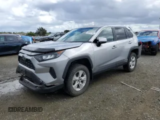 2021 Toyota RAV4 Hybrid LE with VIN 4T3MWRFV8MU020439, listed as a Copart auction lot 49834745 with 21,060 mi miles and Salvage Title. Bid and sale history available at carsss.com. Image 1.
