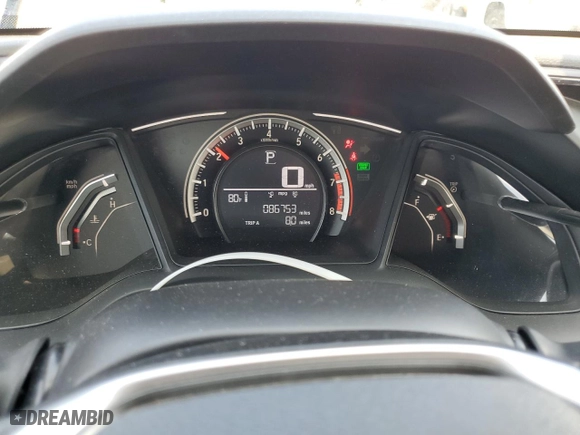 2017 Honda Civic Sedan LX with VIN 19XFC2F55HE024216, listed as a Copart auction lot 51137875 with 86,753 mi miles and Salvage Title. Bid and sale history available at carsss.com. Image 9.