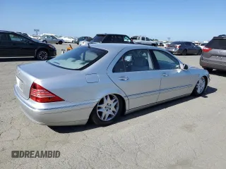 2003 Mercedes-Benz S 500 z VIN WDBNG75J73A358818, wystawiony jako Copart lot #58184495 z przebiegiem Nie podano mil oraz Czysty tytuł • Clean title. Historia ofert i sprzedaży dostępna na DreamBid. Obrazek 3.