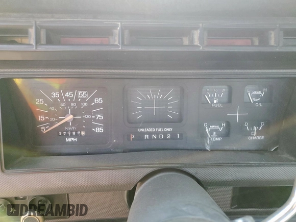1985 Ford F-150 with VIN 1FTDF15N8FKB48131, listed as a Copart auction lot 58079305 with 37,180 mi miles and Salvage title. Bid and sale history available at DreamBid. Image 9.