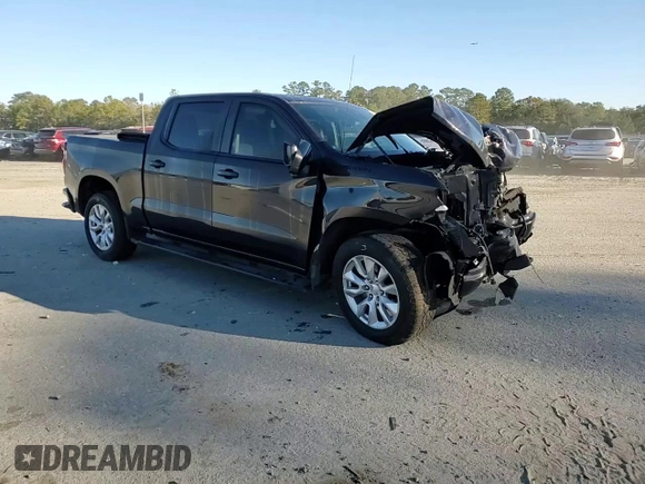 2022 Chevrolet Silverado 1500 Custom with VIN 1GCPDBEK3NZ536064, listed as a Copart auction lot 87393114 with 52,729 mi miles and Salvage Title. Bid and sale history available at carsss.com. Image 11.