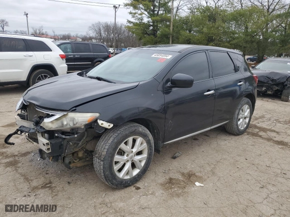 2012 Nissan Murano SV with VIN JN8AZ1MW9CW221598, listed as a Copart auction lot 46633315 with 186,270 mi miles and Non Repairable. Bid and sale history available at carsss.com. Image 1.
