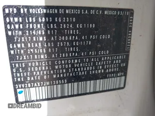 2018 Volkswagen Tiguan SEL с VIN 3VV2B7AX7JM138559, выставлен на аукционе IAAI как лот 42564565 с пробегом 74 602 миль миль и . История ставок и продаж доступна на DreamBid. Изображение 9.