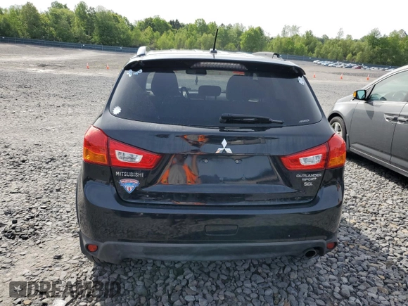 2016 Mitsubishi Outlander SEL with VIN JA4AR4AW3GZ025138, listed as a Copart auction lot 57803615 with 90,005 mi miles and Salvage title. Bid and sale history available at DreamBid. Image 6.