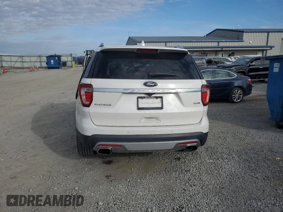 2016 Ford Explorer Platinum with VIN 1FM5K8HT3GGC56465, listed as a Copart auction lot 85738504 with 98,290 mi miles and Salvage Title. Bid and sale history available at DreamBid. Image 6.