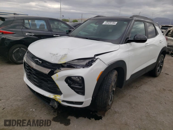 2023 Chevrolet TrailBlazer RS with VIN KL79MTSL6PB043824, listed as a Copart auction lot 52420194 with 15,608 mi miles and . Bid and sale history available at DreamBid. Image 1.