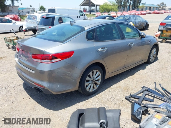 2018 Kia Optima LX with VIN 5XXGT4L34JG266575, listed as a IAAI auction lot 42458844 with 73,394 mi miles and . Bid and sale history available at DreamBid. Image 4.