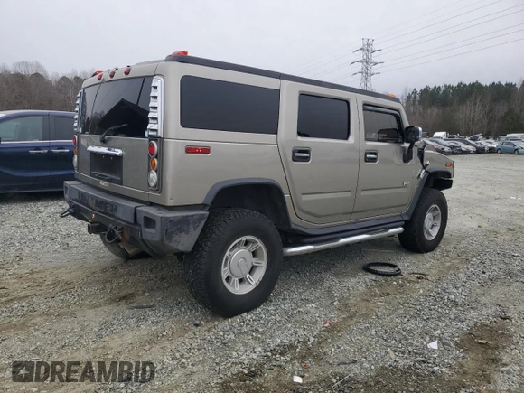 2004 Hummer H2 with VIN 5GRGN23U24H118230, listed as a Copart auction lot 87764075 with 202,206 mi miles and Salvage Title. Bid and sale history available at carsss.com. Image 3.