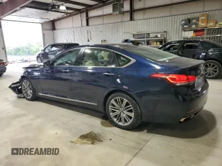 2018 Genesis G80 3.8L with VIN KMHGN4JE3JU250467, listed as a Copart auction lot 69691334 with 53,882 mi miles and Salvage Title. Bid and sale history available at carsss.com. Image 2.
