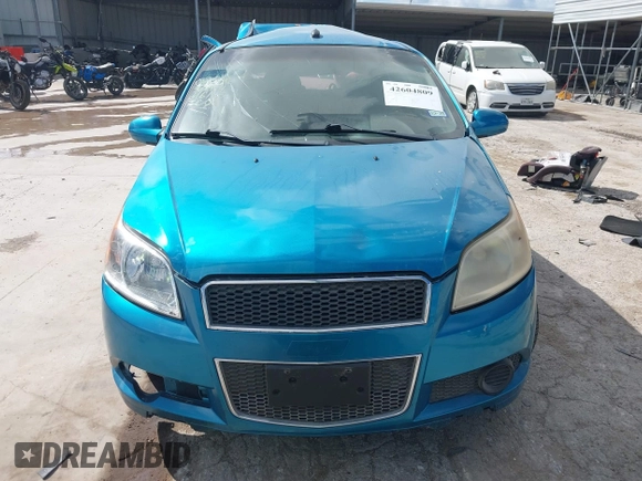 2009 Chevrolet Aveo 1LT with VIN KL1TD66E59B362714, listed as a IAAI auction lot 42604809 with Not provided miles and . Bid and sale history available at DreamBid. Image 11.