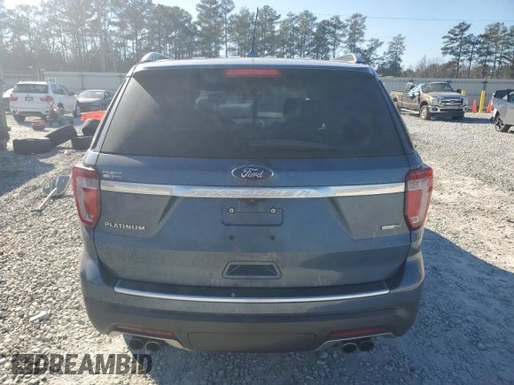 2018 Ford Explorer Platinum with VIN 1FM5K8HT5JGC38878, listed as a Copart auction lot 46522295 with 81,768 mi miles and Salvage Title. Bid and sale history available at DreamBid. Image 6.