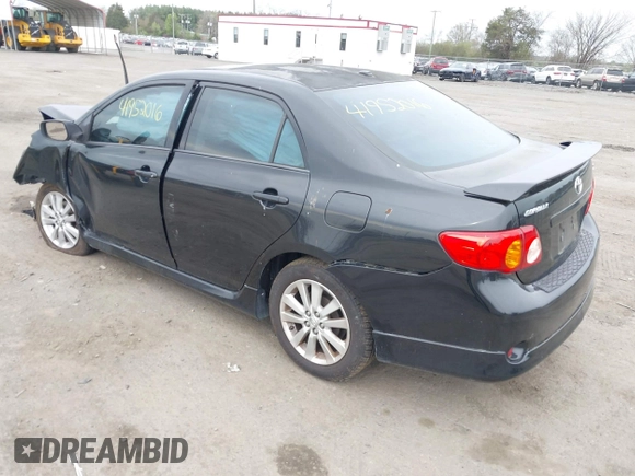 2009 Toyota Corolla with VIN 2T1BU40E89C157455, listed as a IAAI auction lot 41952016 with 211,792 mi miles. Bid and sale history available at carsss.com. Image 3.